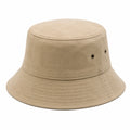 Chapeau bob taille unique en coton beige avec œillets style décontracté