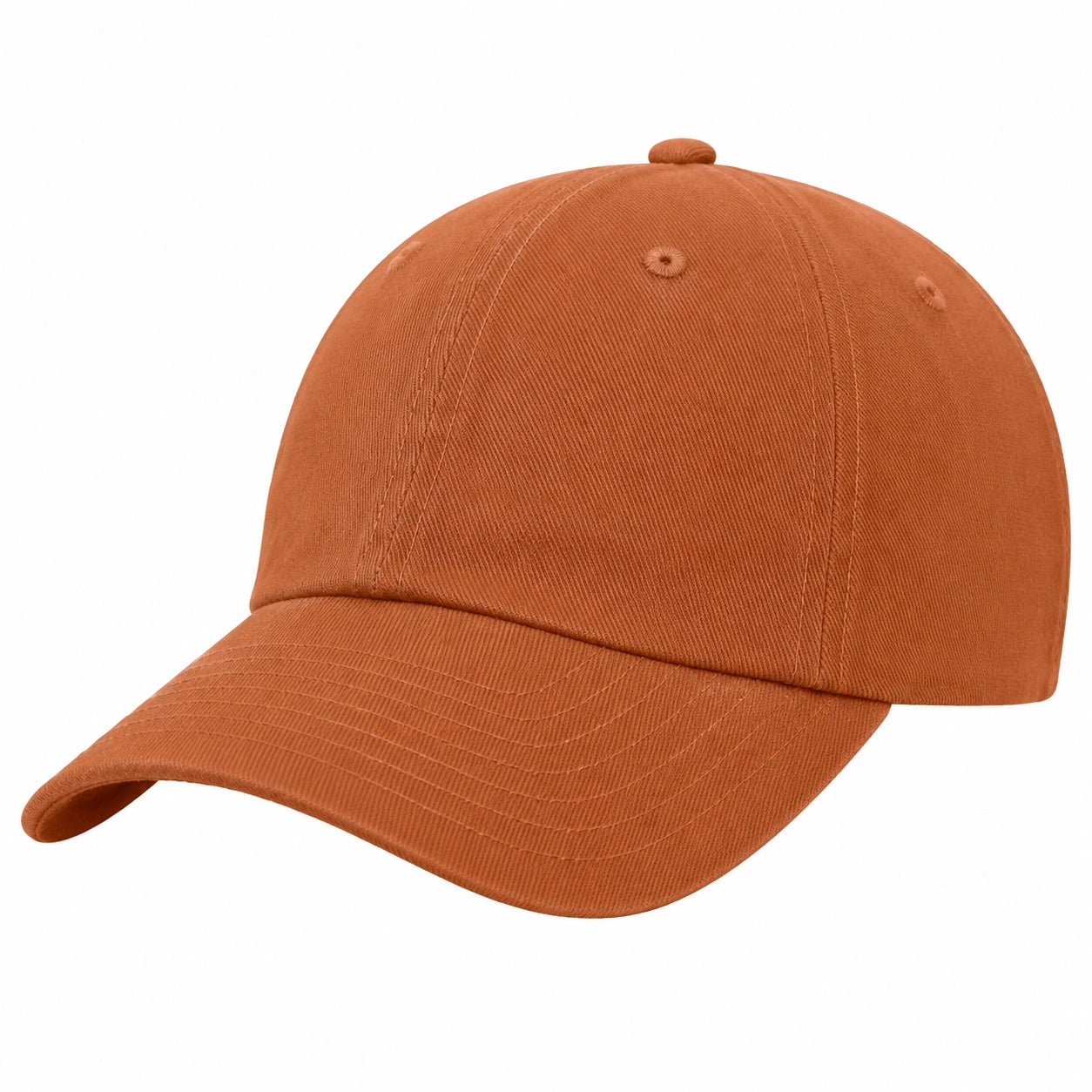 Casquette taille unique en textile orange à visière courbée