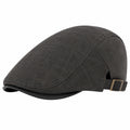 Casquette plate taille unique en textile gris anthracite ajustable style urbain
