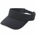 Visière de sport taille unique textile noir ajustable respirante